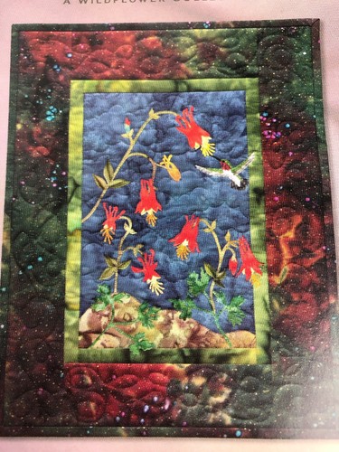 Petals Of My Heart Wild Columbine Art Quilt Pattern Block Thirteen