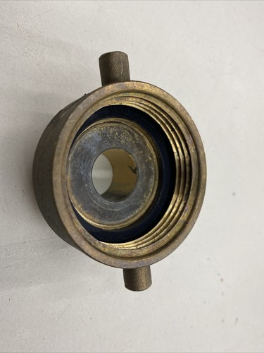 Brass Fire Hose Adapter 1.5” Female NST to 3/4” Garden Hose New Old Stock Dixon
