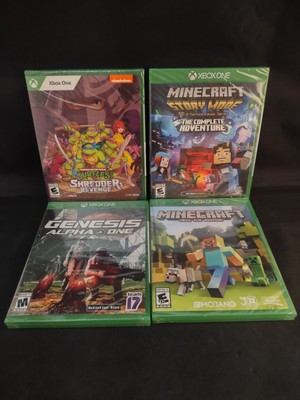 Sealed Xbox One Lot of 4 Games Minecraft Story Mode Complete Shredder's Revenge