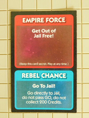 Genuine Monopoly ''Get Out of Jail Free'' Card (ONE, Your Choice)
