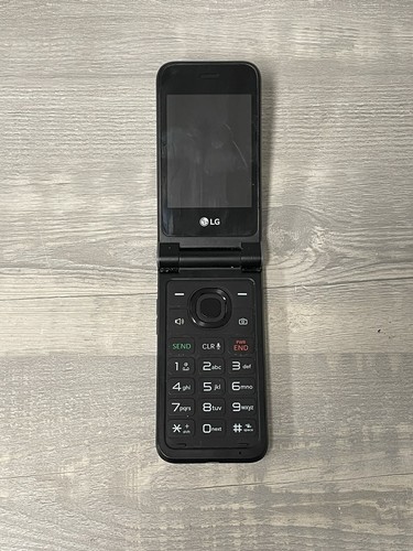 LG Classic Flip Wine 2 8GB Unlocked LTE Flip Phone LM-Y120QM Gray