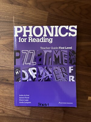 Phonics for Reading First Level Teacher Guide  - Curriculum Associates