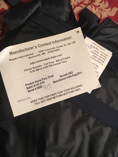 Regalo Easy Diner Portable Hook On High Chair Baby Toddler Folding Booster Seat