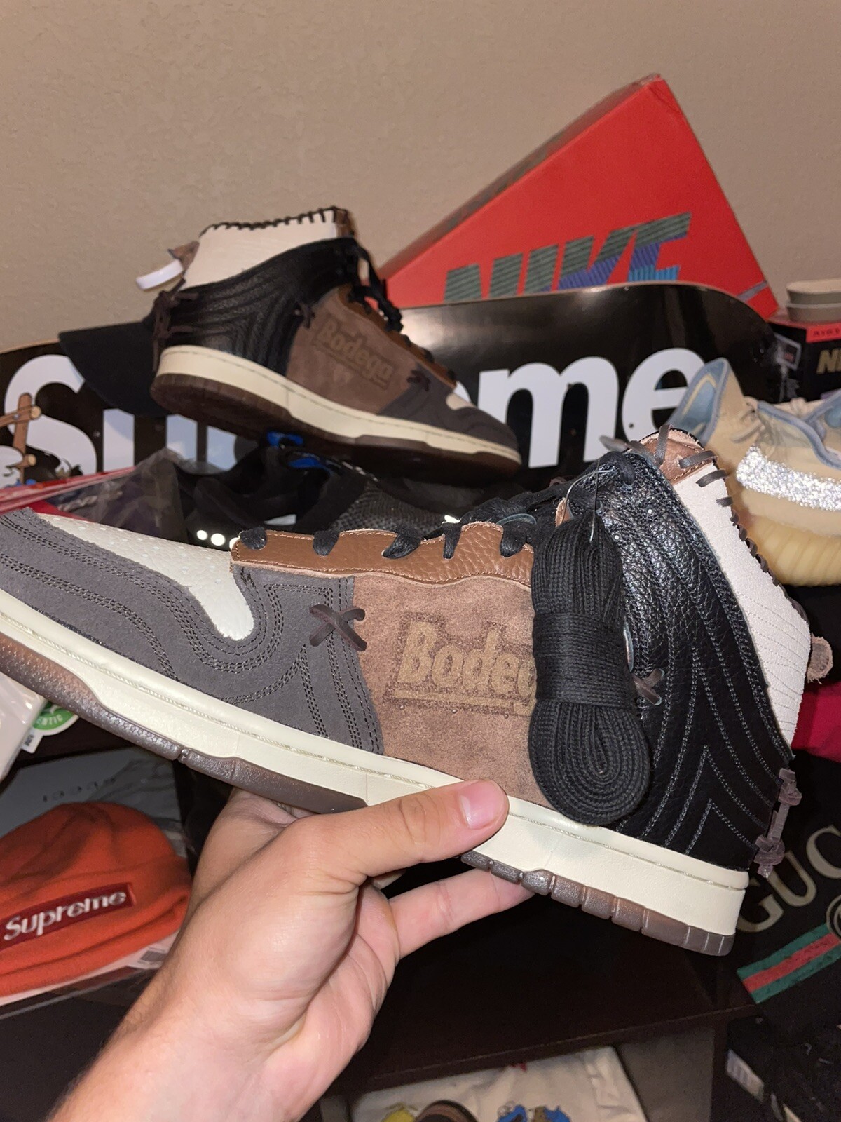 nike dunk high fauna brown