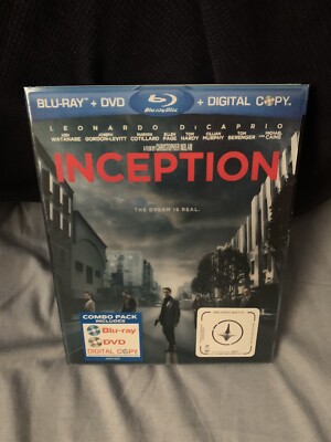 Inception Blu-Ray DVD  With Lenticular Slip Cover Used Once
