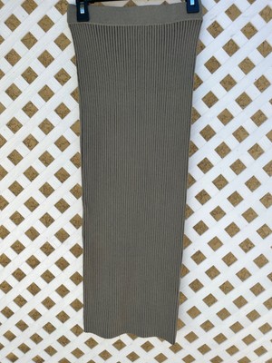 Anine Bing Julian Ribbed Skirt grey  Size XS/TP NWT