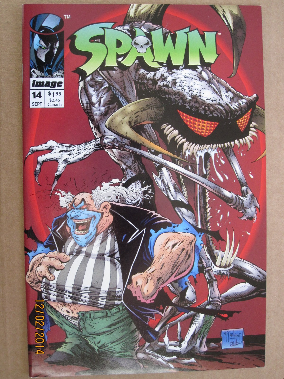 1993 IMAGE COMICS SPAWN #14 TODD MCFARLANE COVER VIOLATOR