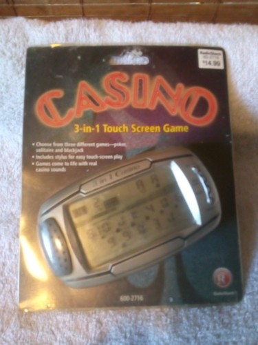 RADIO SHACK CASINO 3-in-1 TOUCH SCREEN GAME POKER BLACKJACK