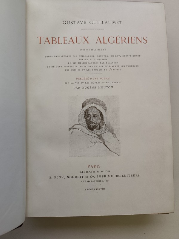 Tableaux AlgÃ©Riens - Guillaumet - Exempl. D'Artiste