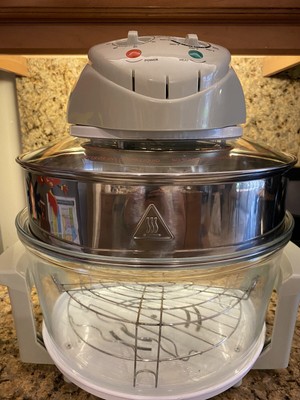 Magic Chef 3 Gallon EWGC12W3 1300 Watt Glass Bowl Convection Oven Open Box