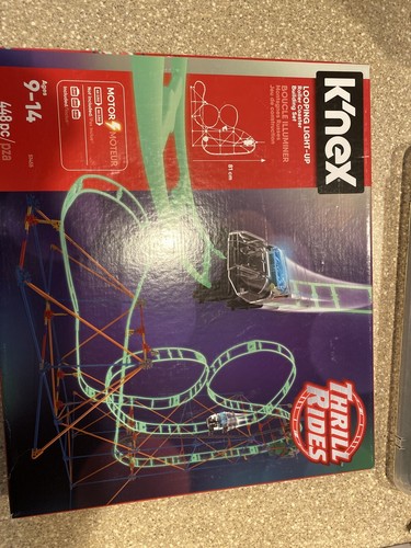 K'nex Thrill Rides Looping Light-up Roller Coaster Building