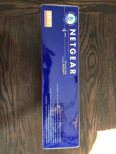 NETGEAR EN104TP Ethernet Hub 4 ports 10 Mbps BRAND NEW in Box