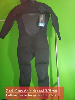 Xcel Mens Axis Hooded 5/4mm Fullsuit size large hbcbx 250s