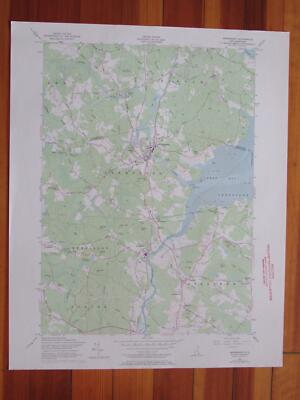 Newmarket New Hampshire 1974 Original Vintage USGS Topo Map