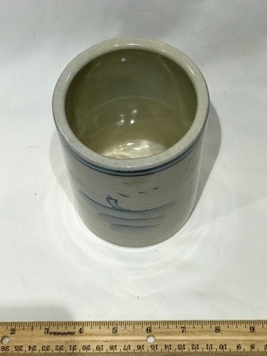 Vintage Chinese Blue and White Large Brush Pot