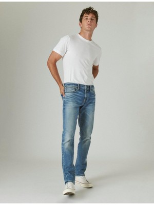 

LUCKY BRAND Мужские синие прямые брюки, джинсовые джинсы 36W \ 30L, Синий, 7M12589