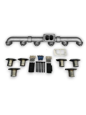 New Aftermarket Exhaust Manifold For Cat 3406E/C15 Part #6I3952 W/ Install Kit