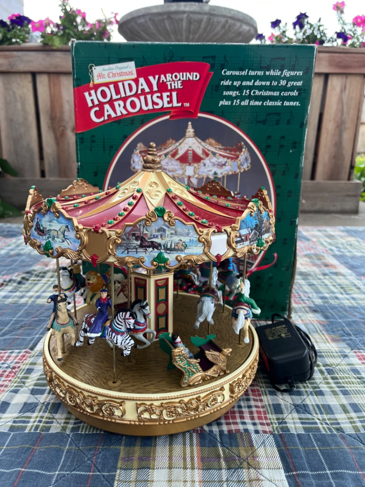 レトロ な クリスマス　飾り holiday carousel レトロ な クリスマス飾り holiday carousel