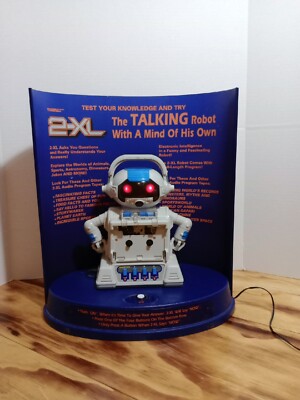VTG 1992 Tiger Electronics 2XL Robot Toys R Us STORE DISPLAY Sign WORKS RARE 90s