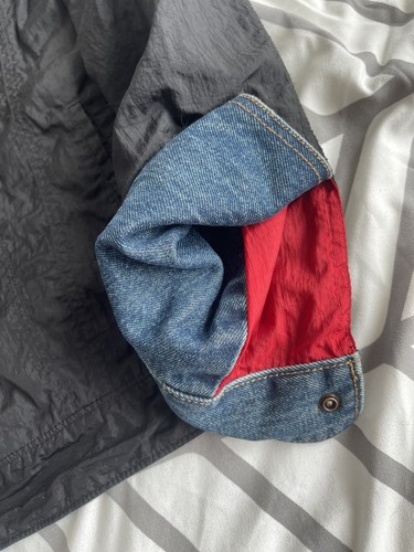 Jordan X Levi&rsquo;s Reversible Trucker Jean Jacket Sz. M 100 % Authentic