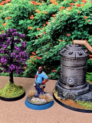 Monk Dungeons & Dragons Brewmaster Painted Miniature NPC Merchant Lot Of Three