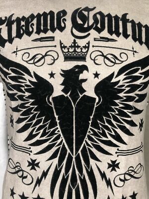 Xtreme Couture by Affliction Men's Thermal Shirt INTENSITY Biker MMA