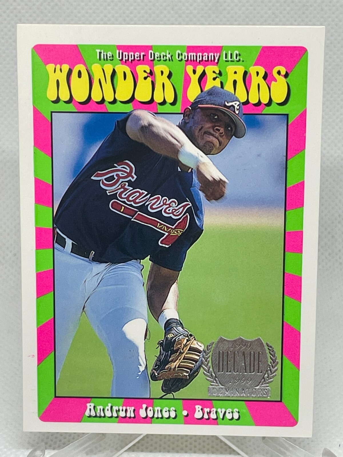 Andruw Jones 1998 Upper Deck Decade Dominators Wonder Years
