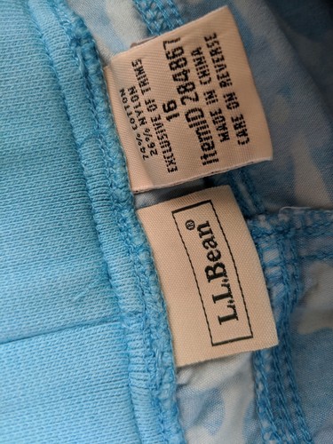 Kid's Youth L.L. Bean Camouflage Pants Blue Size 16