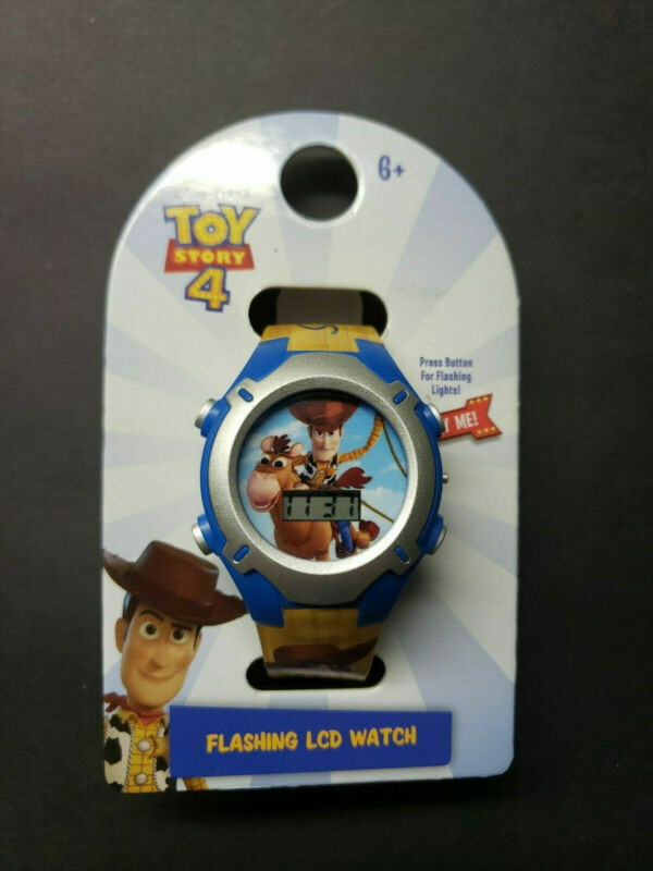 Disney Pixar Toy Story 4 Watch Woody Bullseye Flashing LCD Light New Package