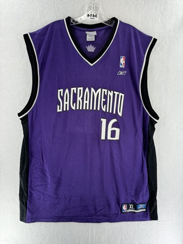 Vintage Reebok Peja Stojakovic #16 Sacramento Kings Jersey Sz L