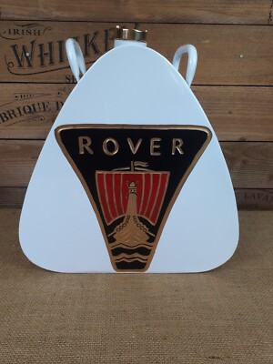 Decorative Retro style decorative Rover Oil can White Triangular