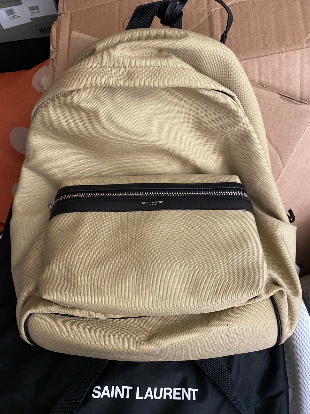 Saint laurent Paris small city backpack tan YSL Yves bag Saint laurent Paris small city backpack tan YSL Yves bag