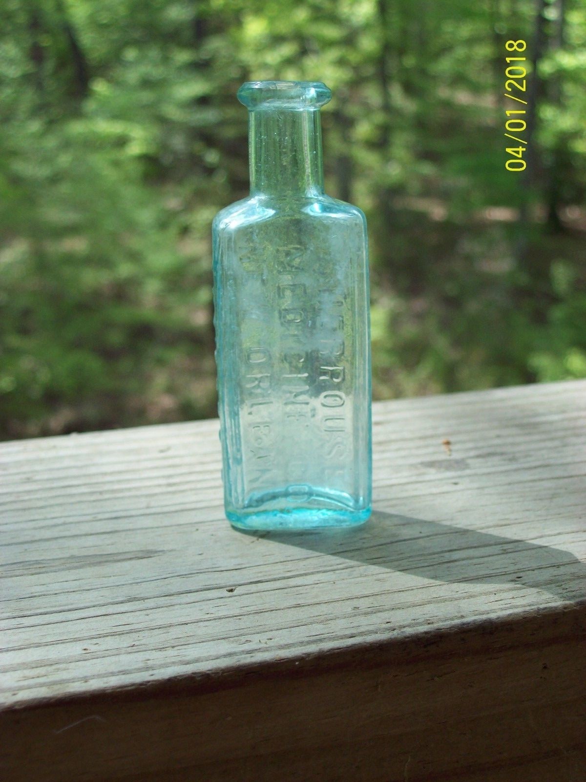 Antique Embossed DR. TICHENOR'S SHERROUSE MEDICINE CO. NEW ORLEANS Bottle