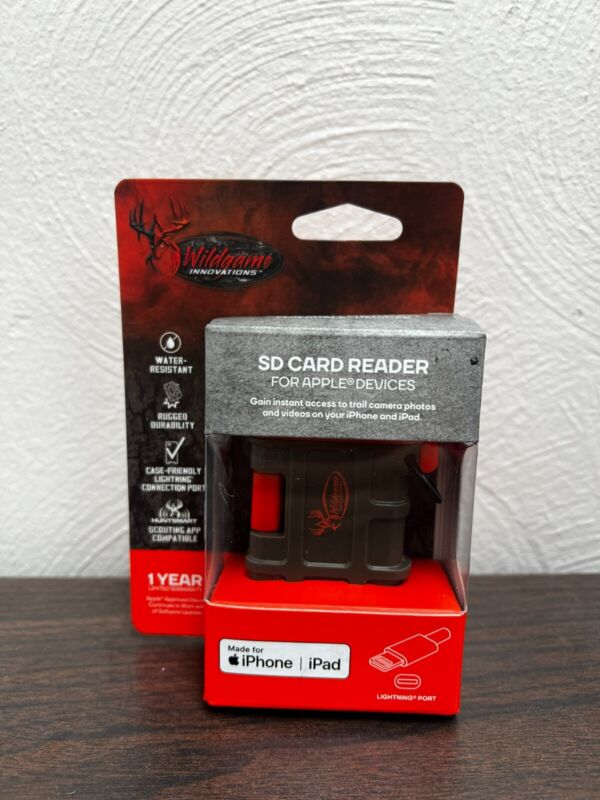 Wildgame Innovations SD Card Reader For Apple Lightning Port Devices - FREE SHIP