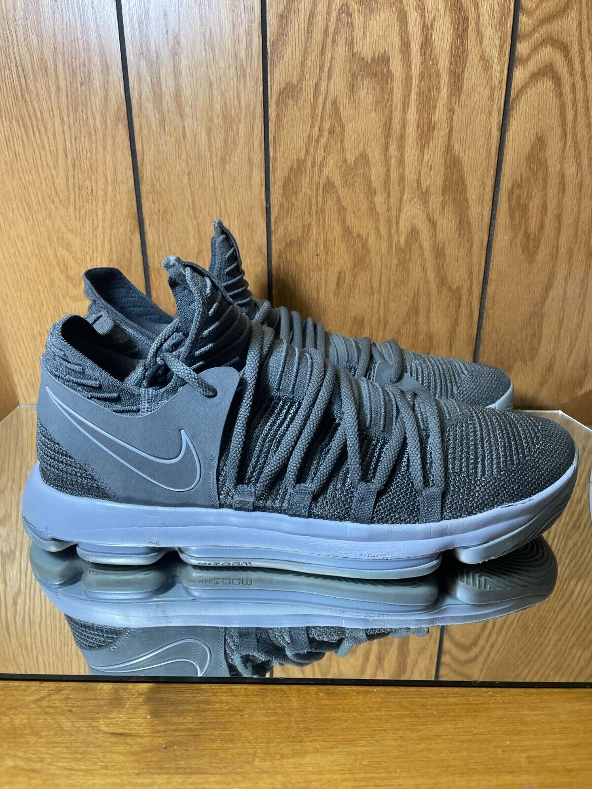 Men's Nike Zoom KD 10 Dark Grey Basketball Trainers 897815 Men's Nike Zoom KD 10 Dark Grey Basketball Trainers 897815