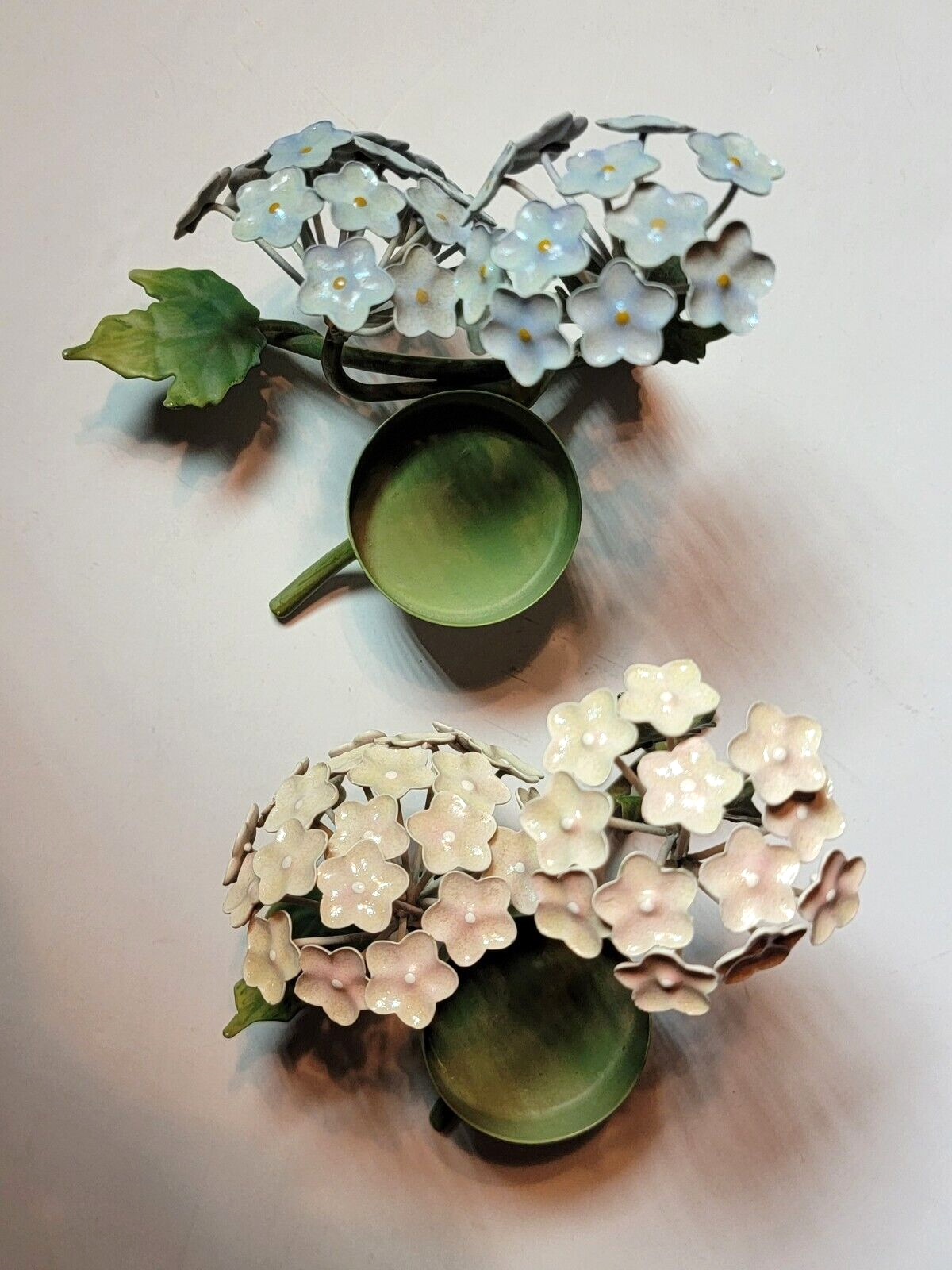 S - Pink And Blue Flowers