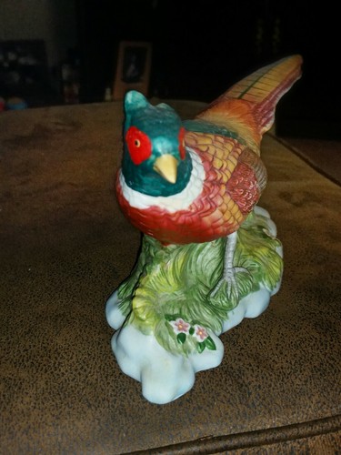 Vintage Homco Pheasant Porcelain Figurine #1437