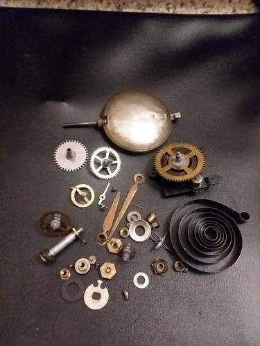 ASSORTED WATCH PARTS FOR MANTLE CLOCKS