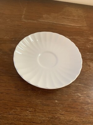 Vintage J & G Meakin England Classic White Scalloped Rim Edge Saucer Replacement