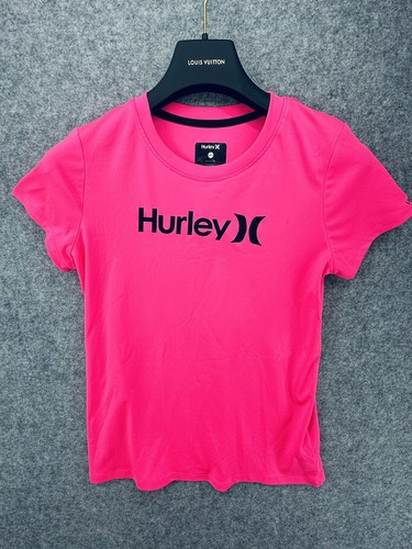 Hurley Girls Hot Pink Short Sleeve Shirt SPF / UPF 50+ Youth Girls