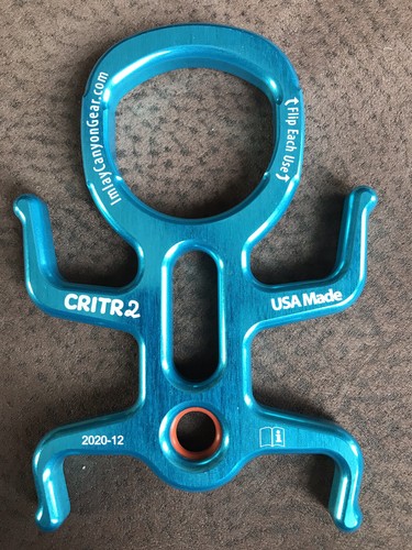 Imlay CRITR2 Canyoneering Abseilgerät Klettern Bergsteigen türkies