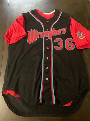 1996 Wichita Wranglers game worn used jersey K.C. Royals affiliate  with LOA