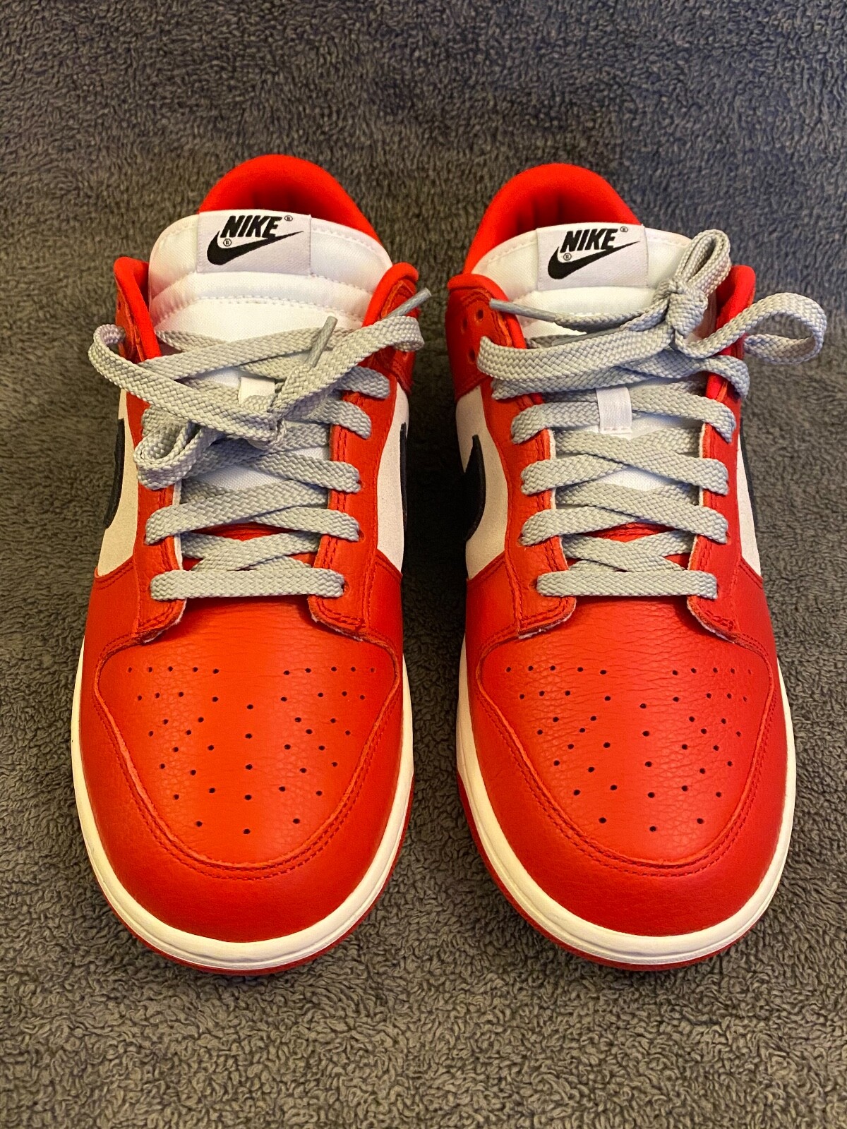 Pre-owned Nike Dunk Low 365 By You Id Chicago Red Black White Sz 9.5