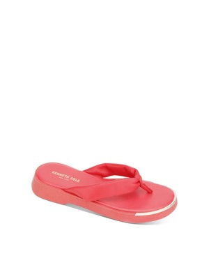

KENNETH COLE Женские коралловые сандалии Афины с круглым носком без застежки на кожаных ремешках 9 м, Коралл, KLS1015LE