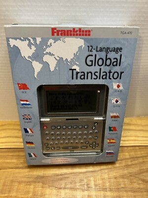 Franklin 12-Language Global Translator - TGA-470 - New In Box - READ
