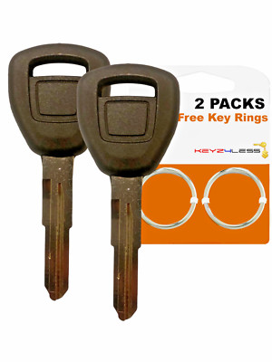 2 For Honda Acura Uncut Blade Transponder Ignition Chipped Key HD106- ID13