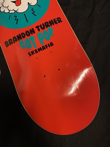 RARE Sk8mafia Brandon Turner Got Pop Skate And Scratch Skateboard Deck Shortys