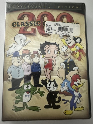 200 CLASSIC CARTOONS - 4 DISC SET. Collector's Edition