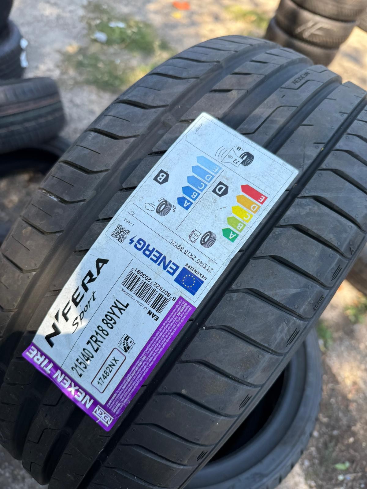 New 215 40 18 Nexen, Nfera Sport, XL, 89Y, x1 Single Tyre (F1_tyres) YD156
