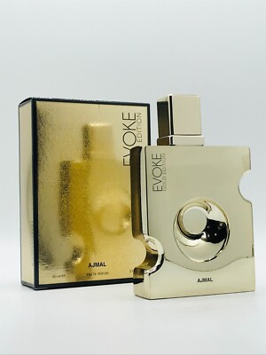 Ajmal Evoke Gold Edition Parfum Men Spray 3.0 oz New In Box